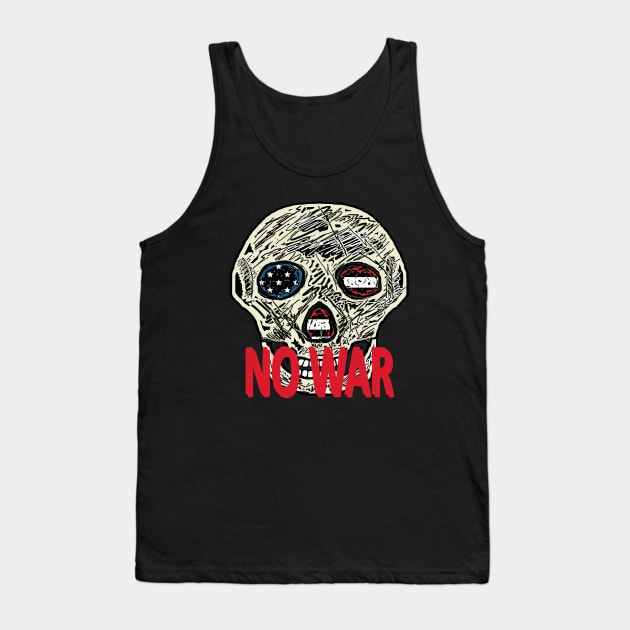 No War Tank Top by Mark Ewbie